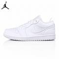 Air Jordan 1 Low All-White 553558-130 Unisex Sneakers