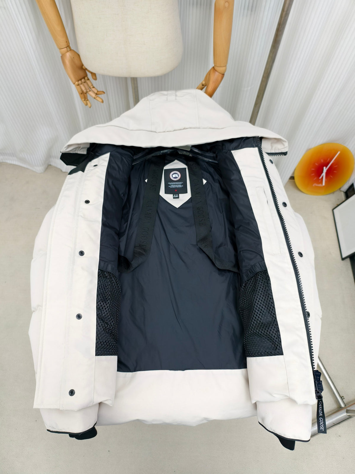 Canada Goose Wyndham Black Label Down Jacket with Fur Hood