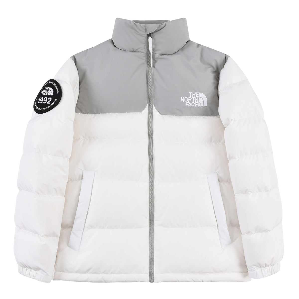 The North Face 1992 Nuptse Down Jacket – White/Grey
