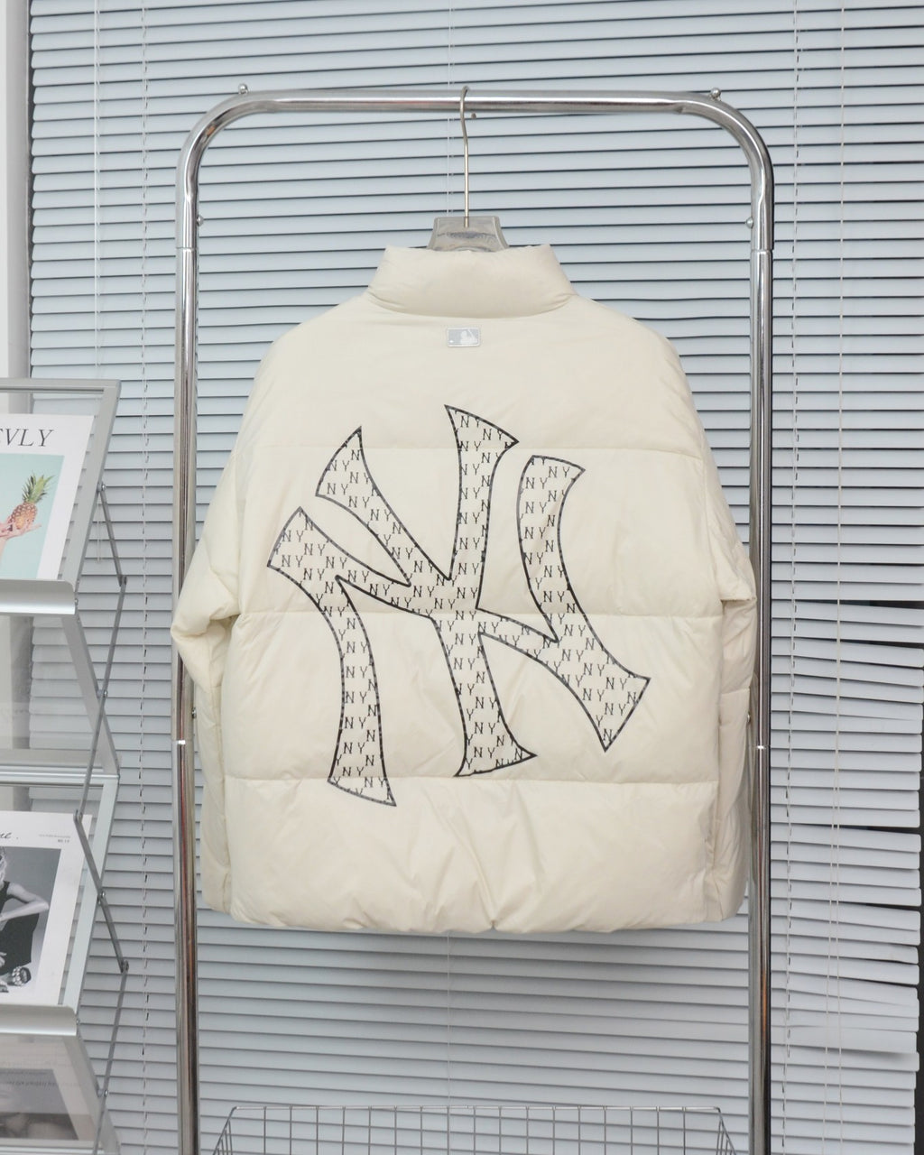 MLB Oversized Back Logo Down Jacket — Unisex | Sporty Puffer