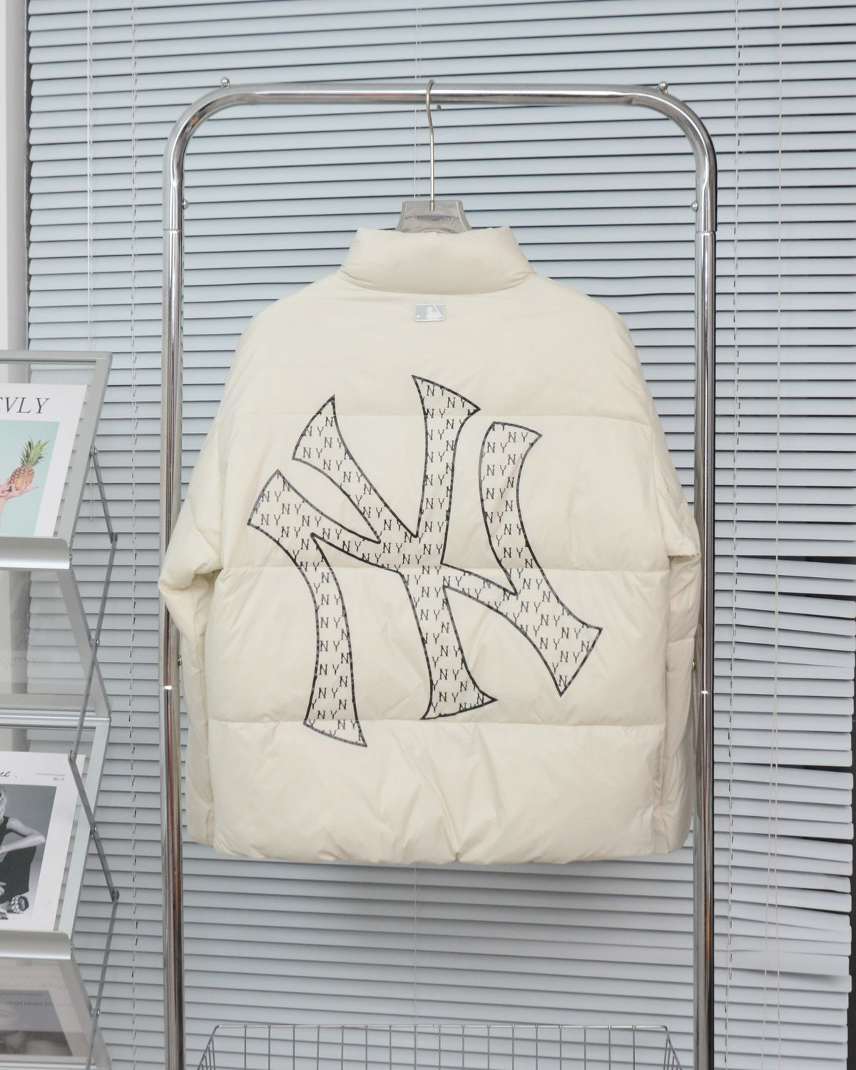MLB Oversized Back Logo Down Jacket — Unisex | Sporty Puffer