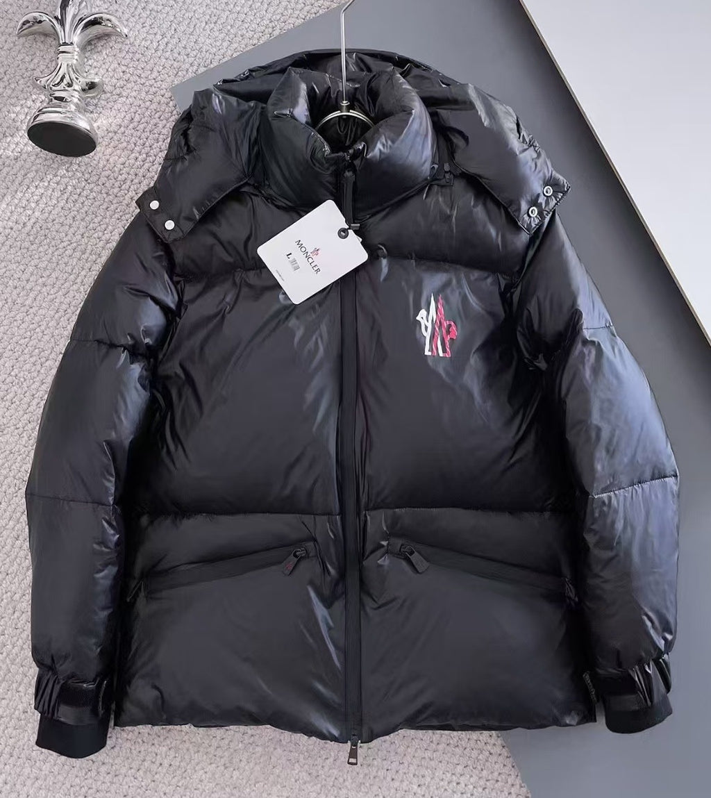 Moncler Stand-Collar Hooded Down Jacket – Black