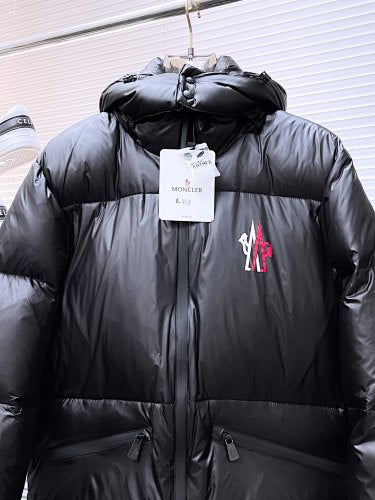 Moncler Stand-Collar Hooded Down Jacket – Black