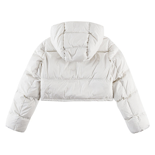 Lululemon Wunder Puff Cropped Hooded Jacket – White