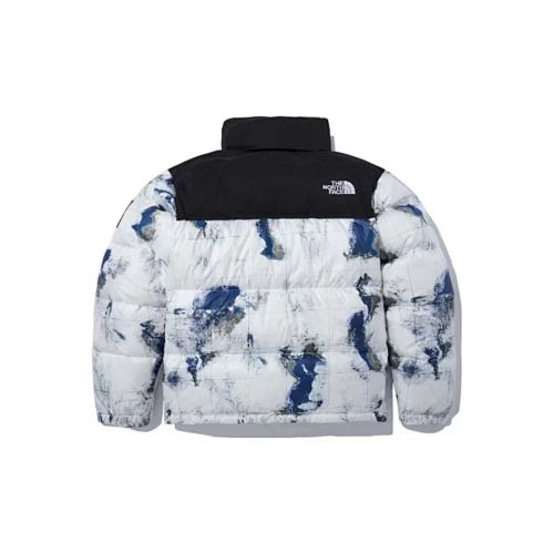 The North Face 1996 Retro Nuptse Down Jacket — Large Check Earth Tones | Oversized Archive Fit