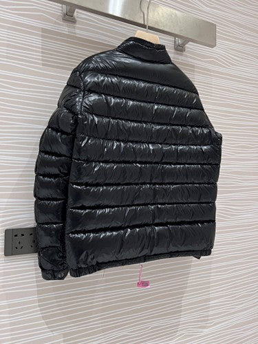 Moncler Acorus Stand Collar Lightweight Down Jacket – Black