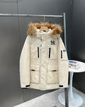 MLB Fur Collar Hooded Parka — Unisex