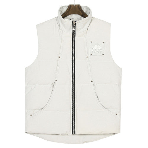Moose Knuckles 23SS Metal Logo Rivet Down Vest — Unisex | Avant-Garde Puffer