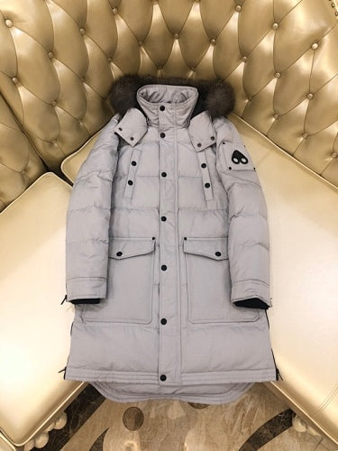 Moose Knuckles Long Down Coat No.7 — Unisex | Extended Avant-Garde Puffer