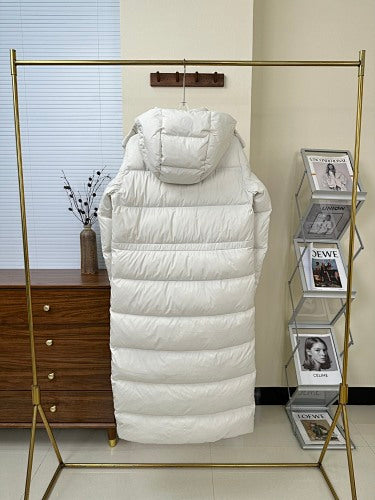 Lululemon Wunder Puff Long Hooded Puffer Jacket – White