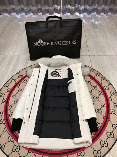 Moose Knuckles Long Down Coat No.1 — Women’s | Avant-Garde Extended Puffer
