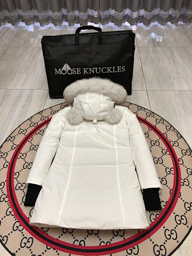 Moose Knuckles Long Down Coat No.1 — Women’s | Avant-Garde Extended Puffer