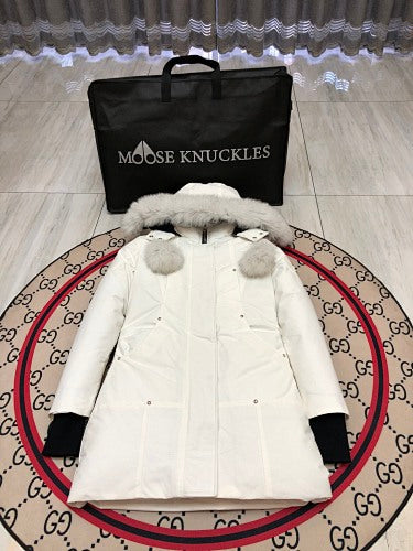 Moose Knuckles Long Down Coat No.1 — Women’s | Avant-Garde Extended Puffer