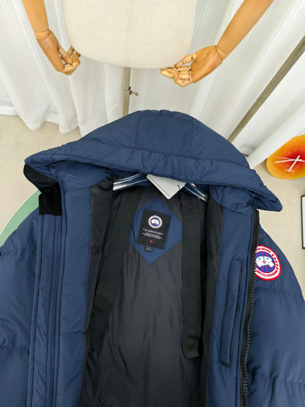 Canada Goose Lawrence Hooded Down Puffer Coat – Navy