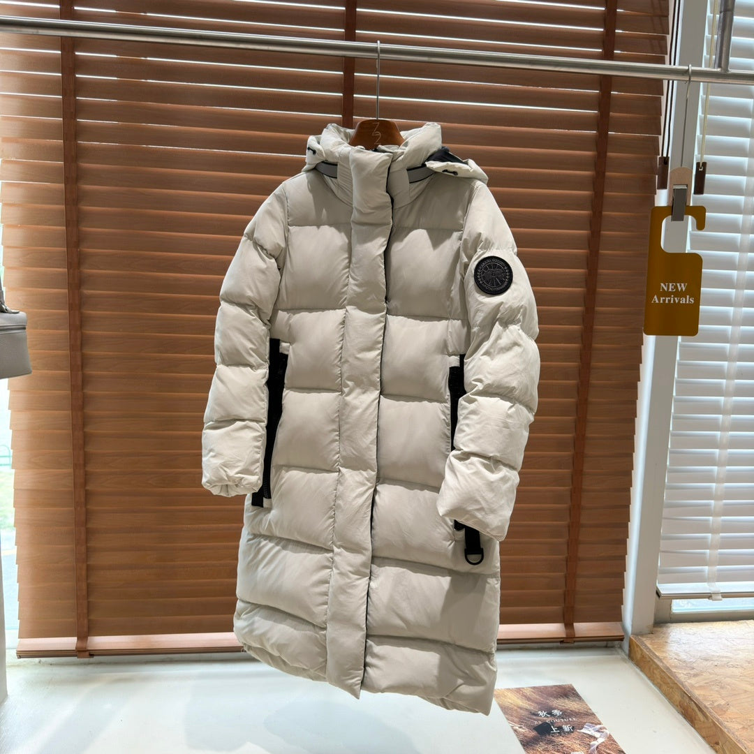 Canada Goose Women's Beige Long Down Jacket