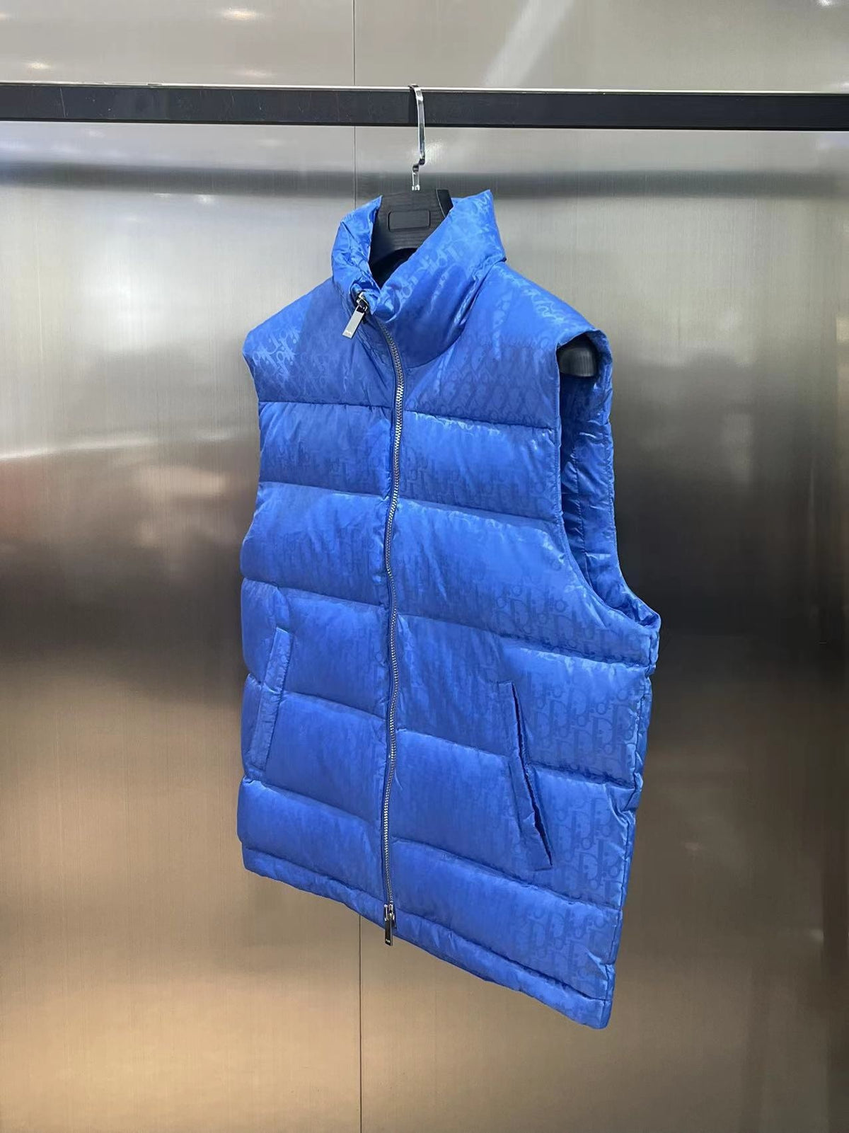 Dior Oblique Monogram Down Vest – Royal Blue (Unisex)