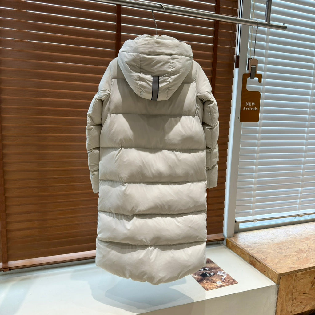 Canada Goose Women's Beige Long Down Jacket