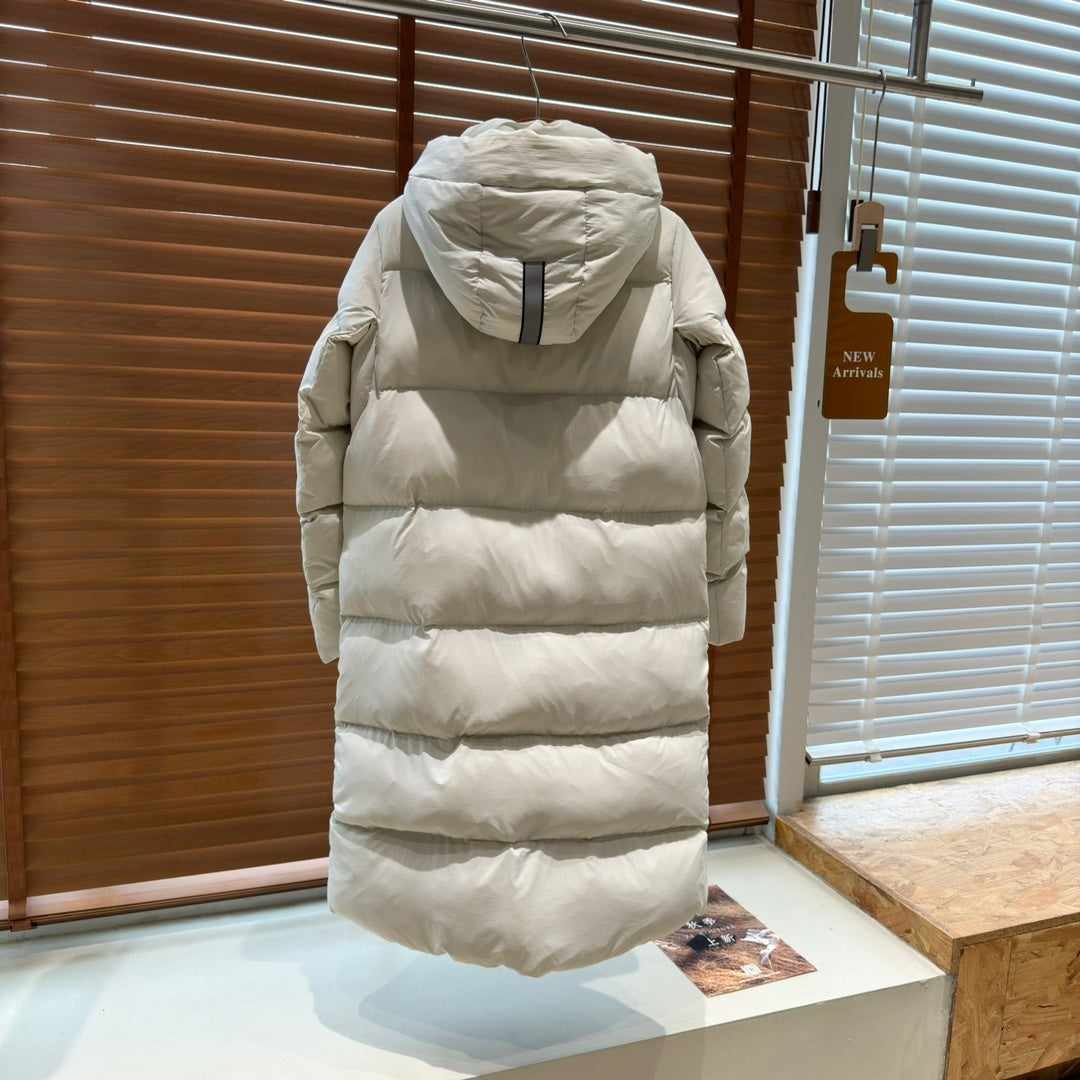 Canada Goose Women's Beige Long Down Jacket