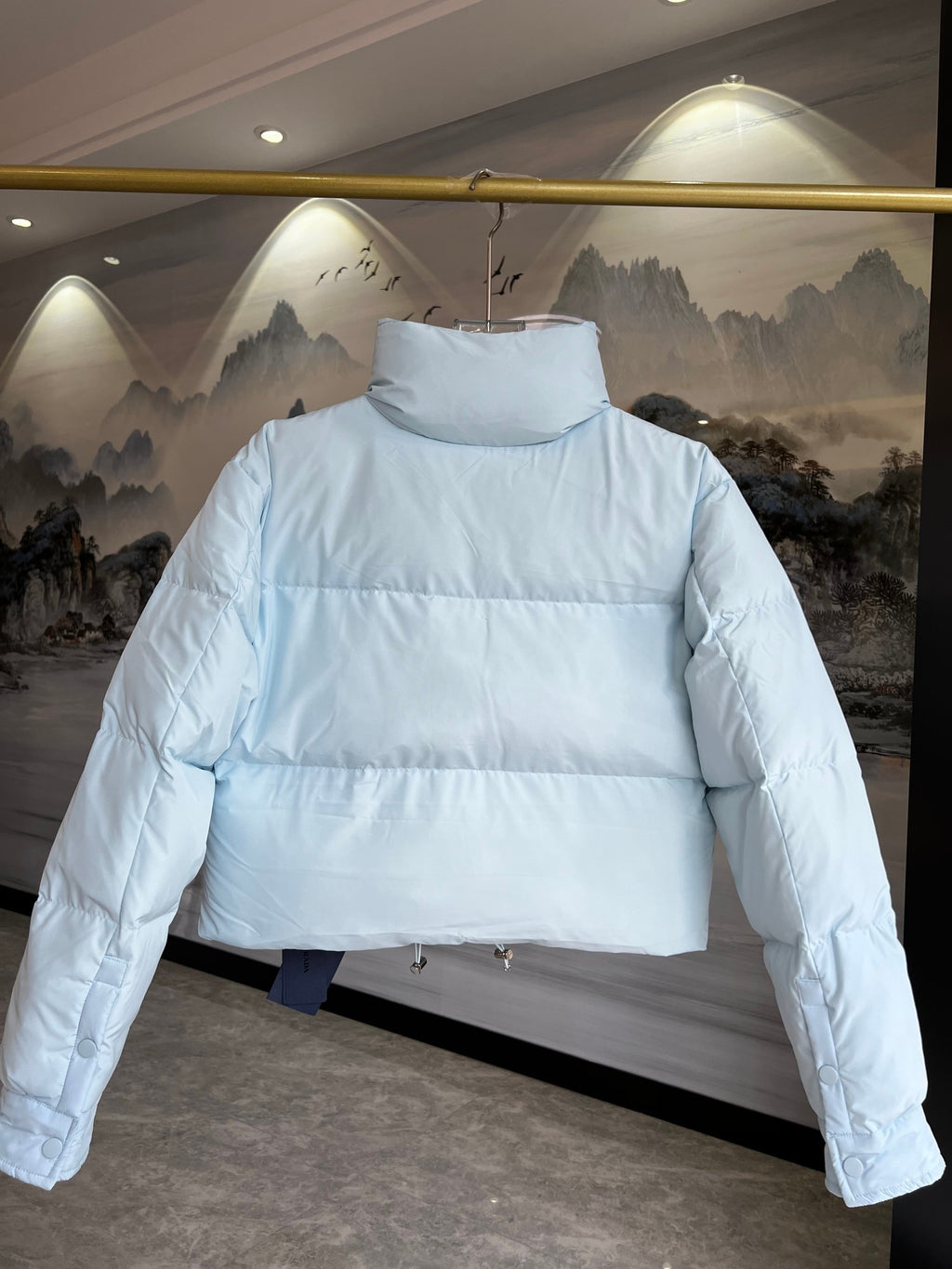 Prada Women's Blue Short Down Jacket
