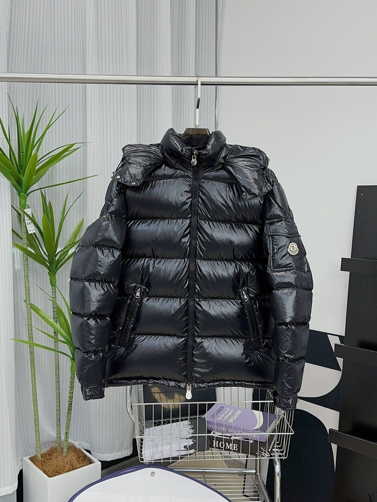 Moncler Maya Hooded Down Jacket – Black (Unisex)