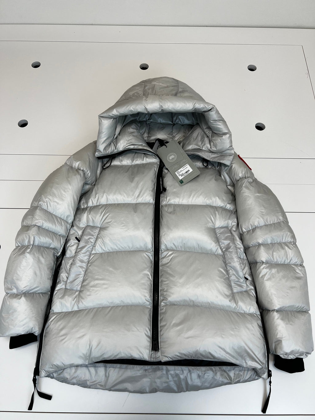 Canada Goose Women's Down Jacket – Silver Metallic