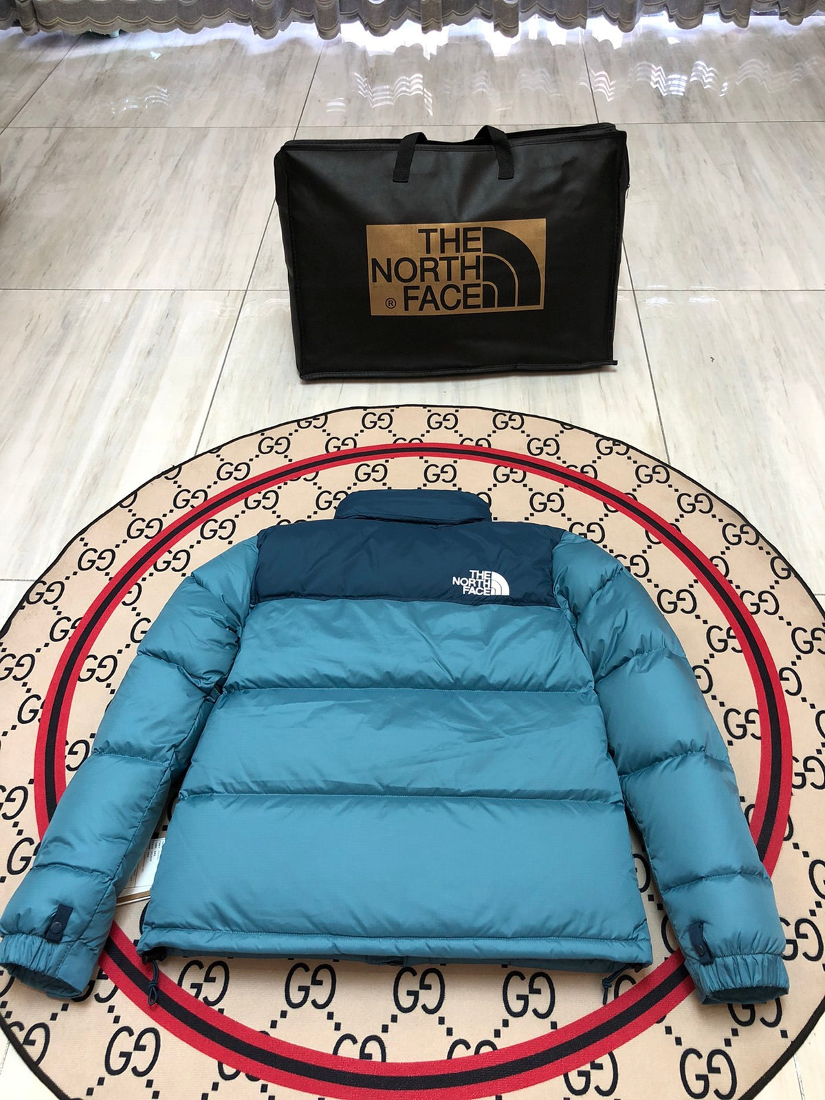 The North Face 1996 Retro Nuptse Down Jacket – Teal/Dark Teal