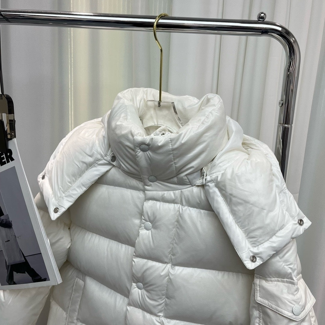 Moncler 70th Anniversary Hooded Down Jacket – White (Unisex)