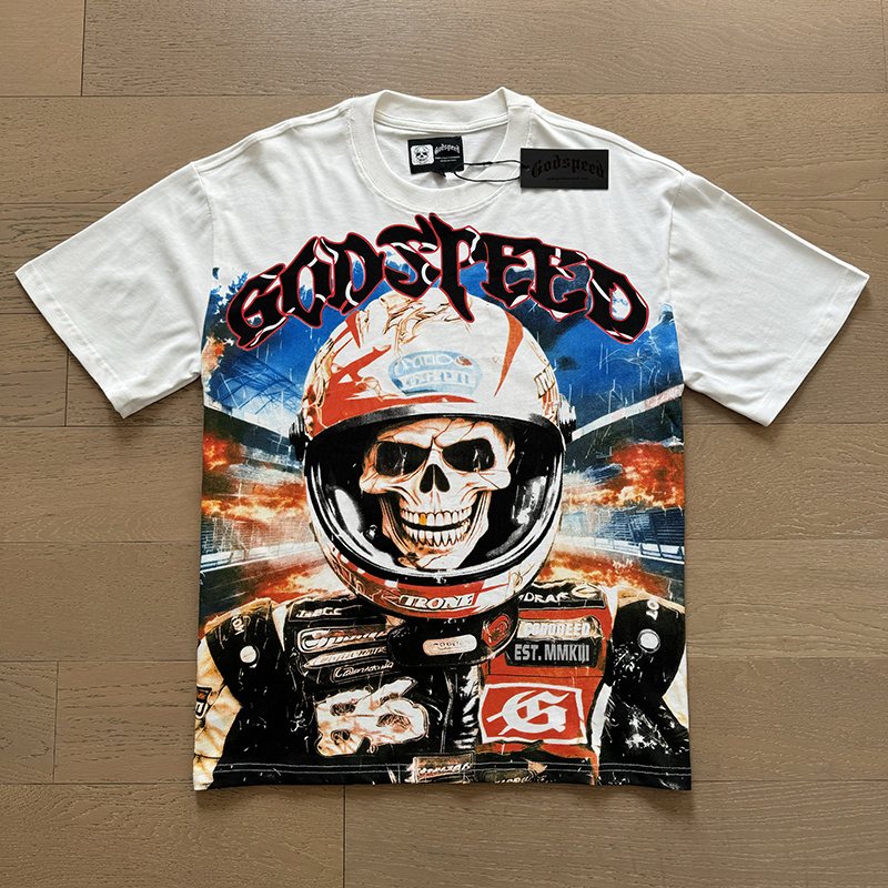 Godspeed Racer Skull Graphic T-Shirt