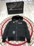 Moose Knuckles Multi-Badge Down Jacket — Couples Matching Set | Avant-Garde Puffer
