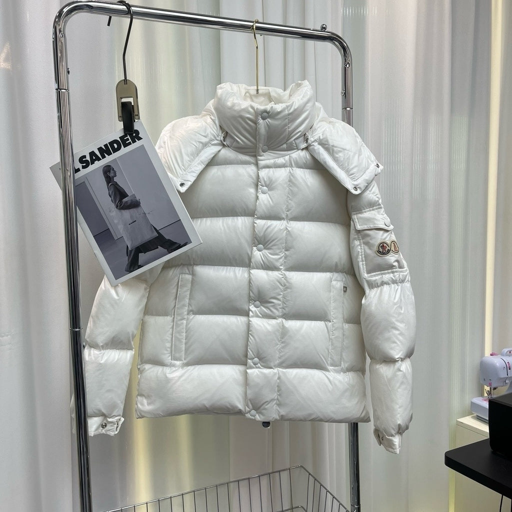 Moncler 70th Anniversary Hooded Down Jacket – White (Unisex)