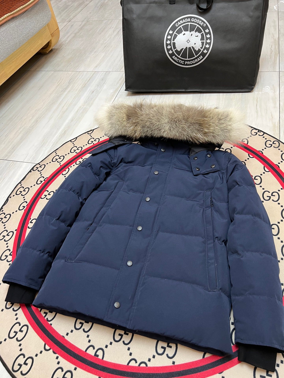 Canada Goose Down Parka – Navy (Unisex)