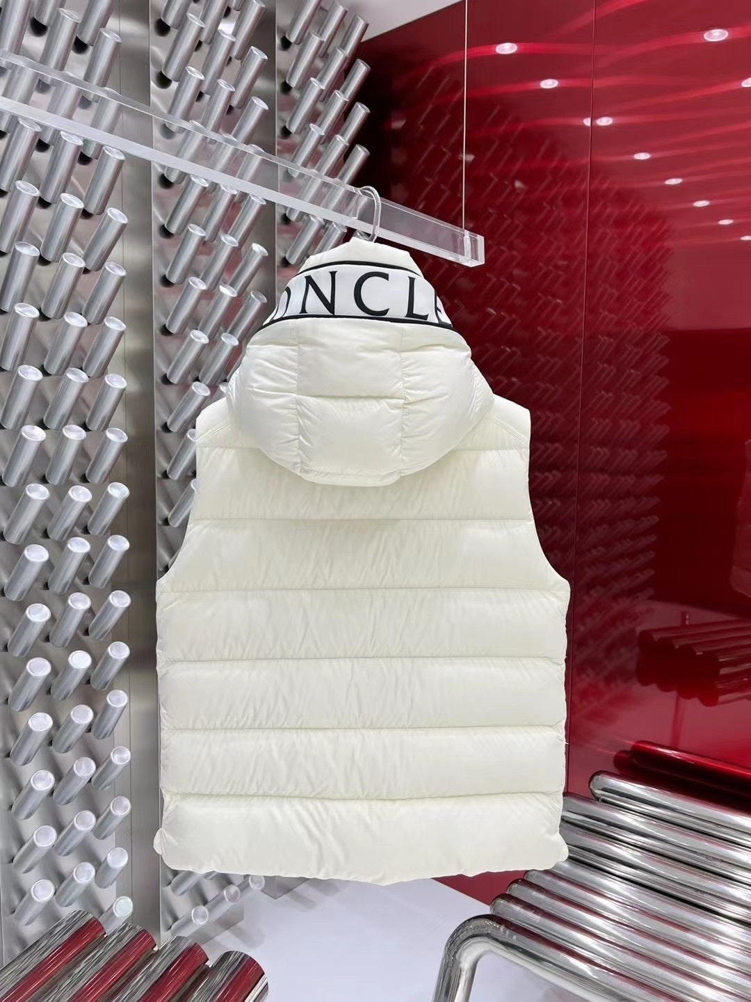 Moncler Logo Hooded Down Vest