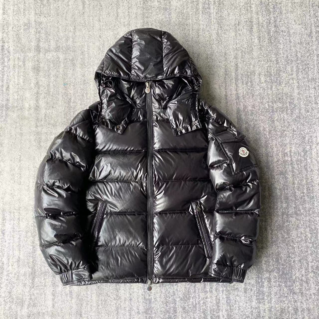 Moncler Maya Hooded Down Jacket – Black
