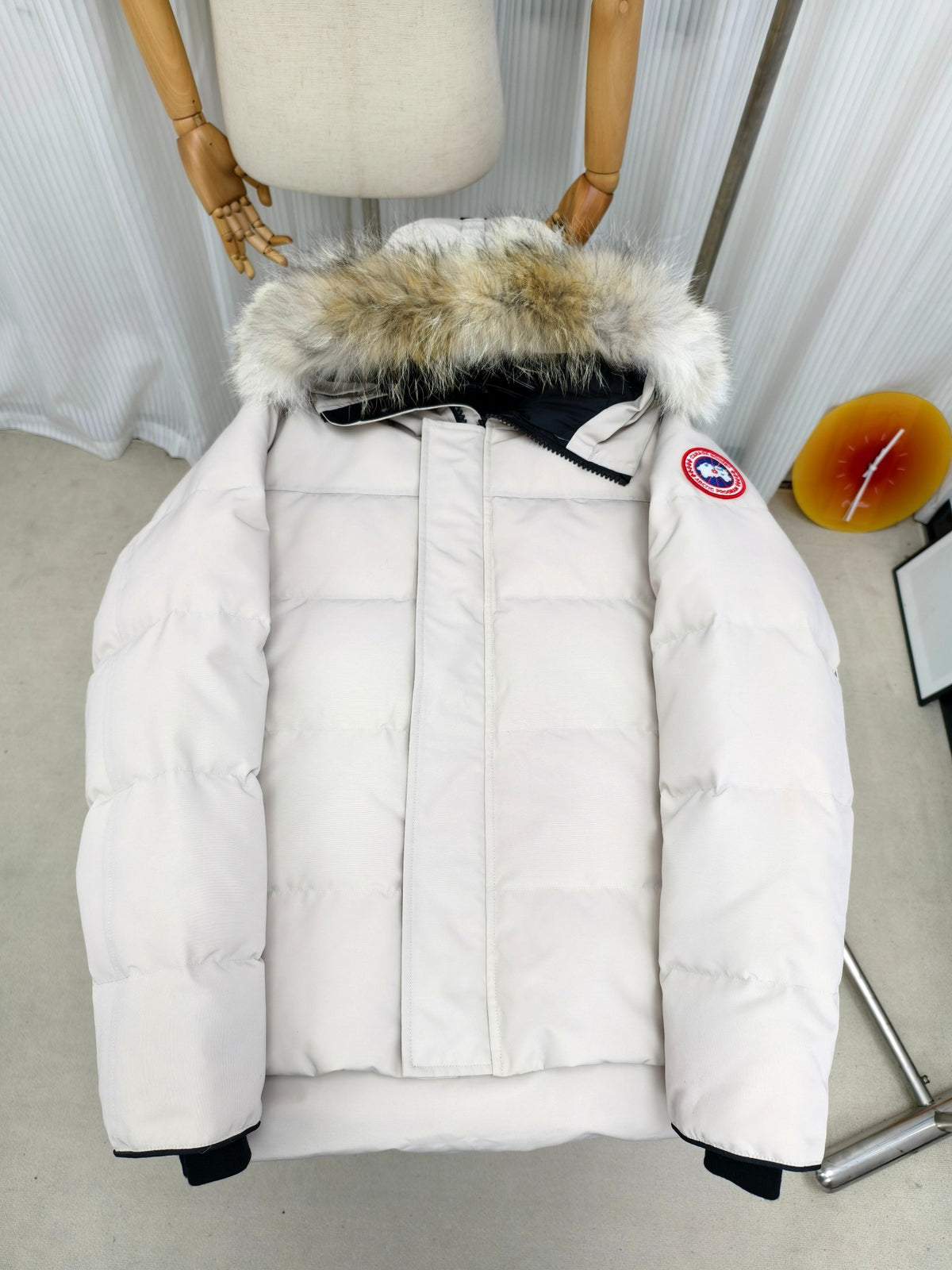 Canada Goose Wyndham Black Label Down Jacket with Fur Hood