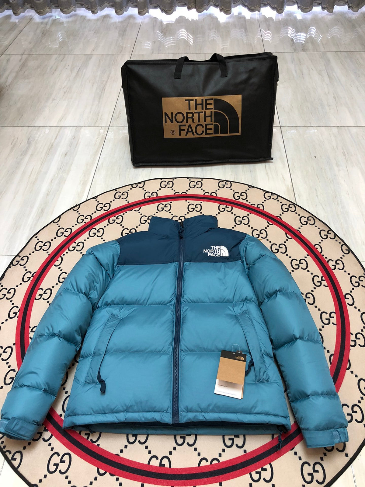 The North Face 1996 Retro Nuptse Down Jacket – Teal/Dark Teal