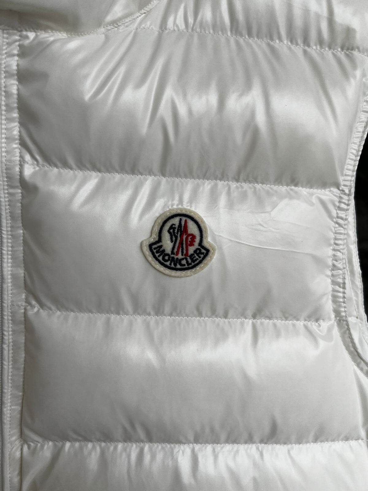 Moncler Women's White Down Vest
