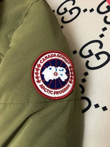 Canada Goose Hooded Down Jacket – Olive (Unisex)