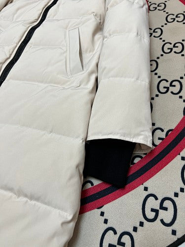 Canada Goose Women's Down Jacket – White with Fur Hood