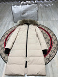 Canada Goose Women's Down Jacket – White with Fur Hood