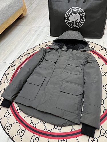 Canada Goose Hooded Down Jacket – Slate Grey (Unisex)