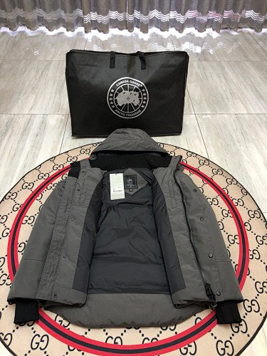 Canada Goose Hooded Down Jacket – Slate Grey (Unisex)