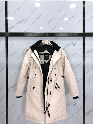 Canada Goose Long Down Parka – Cream