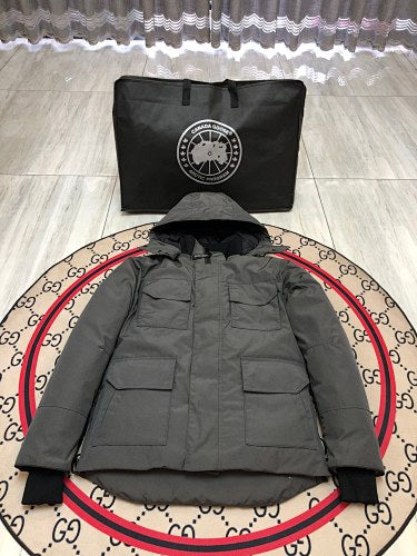 Canada Goose Hooded Down Jacket – Slate Grey (Unisex)