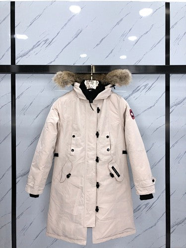 Canada Goose Long Down Parka – Cream